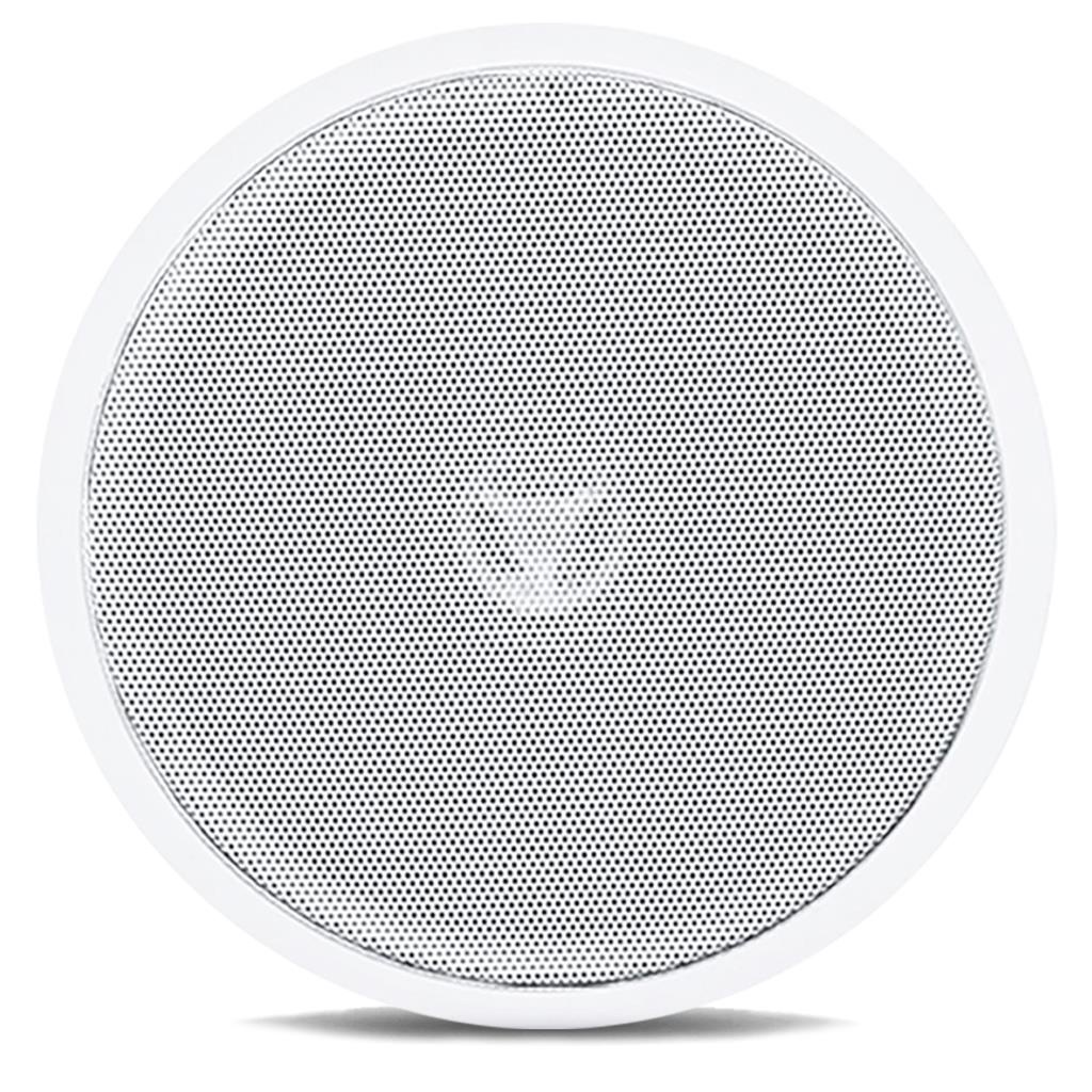 Arandela Coaxial Com Tweeter Fixacao Teto Caixa Som Ambiente Redonda Branca