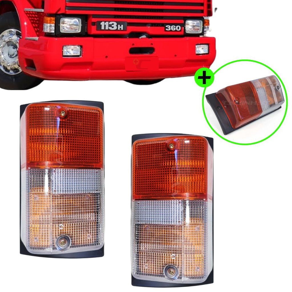 Par Lanterna Seta Pisca Scania 112 / 113 / 142 / 143 Âmbar (394766 / 394767)