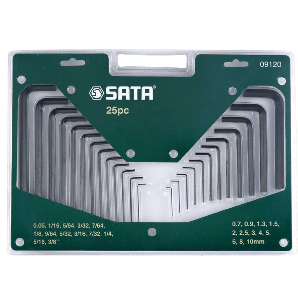 Jogo De Chave Allen 25 peças MM E POL - ST09120SJ - SATA