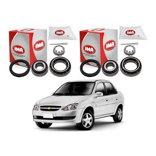Par Kit Rolamento Roda Traseiro, Corsa Classic 1.0 2012
