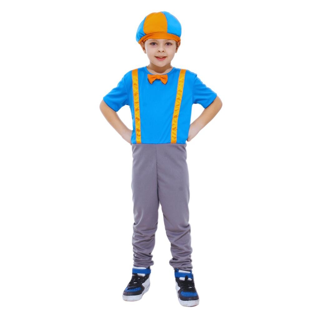 Fantasia Blippi Infantil – Macacão E Chapéu


