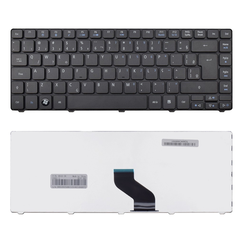 Teclado para Notebook Acer Aspire 4739 ABNT2 - F3 Bluetooth