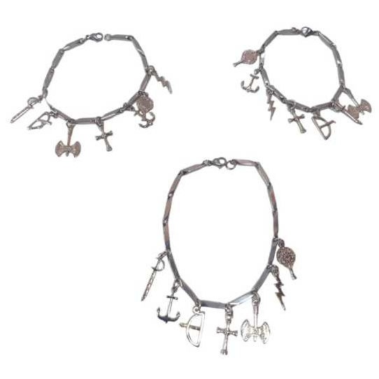 Pulseira 7 Linhas dos Orixás  De Aço Inox (P-M-G) - Umbanda/Candomblé 100% Artesanal