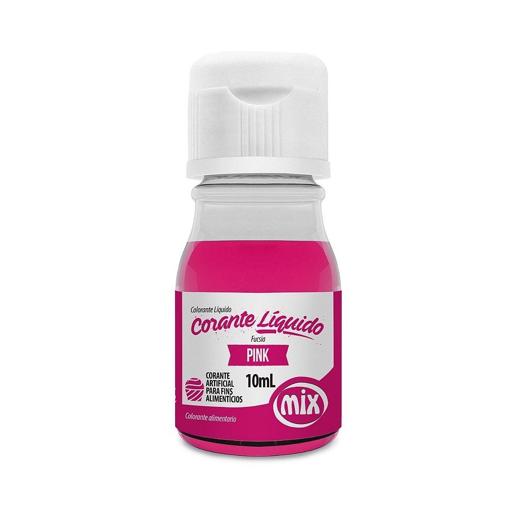 Corante Liquido Pink 10ml Mix