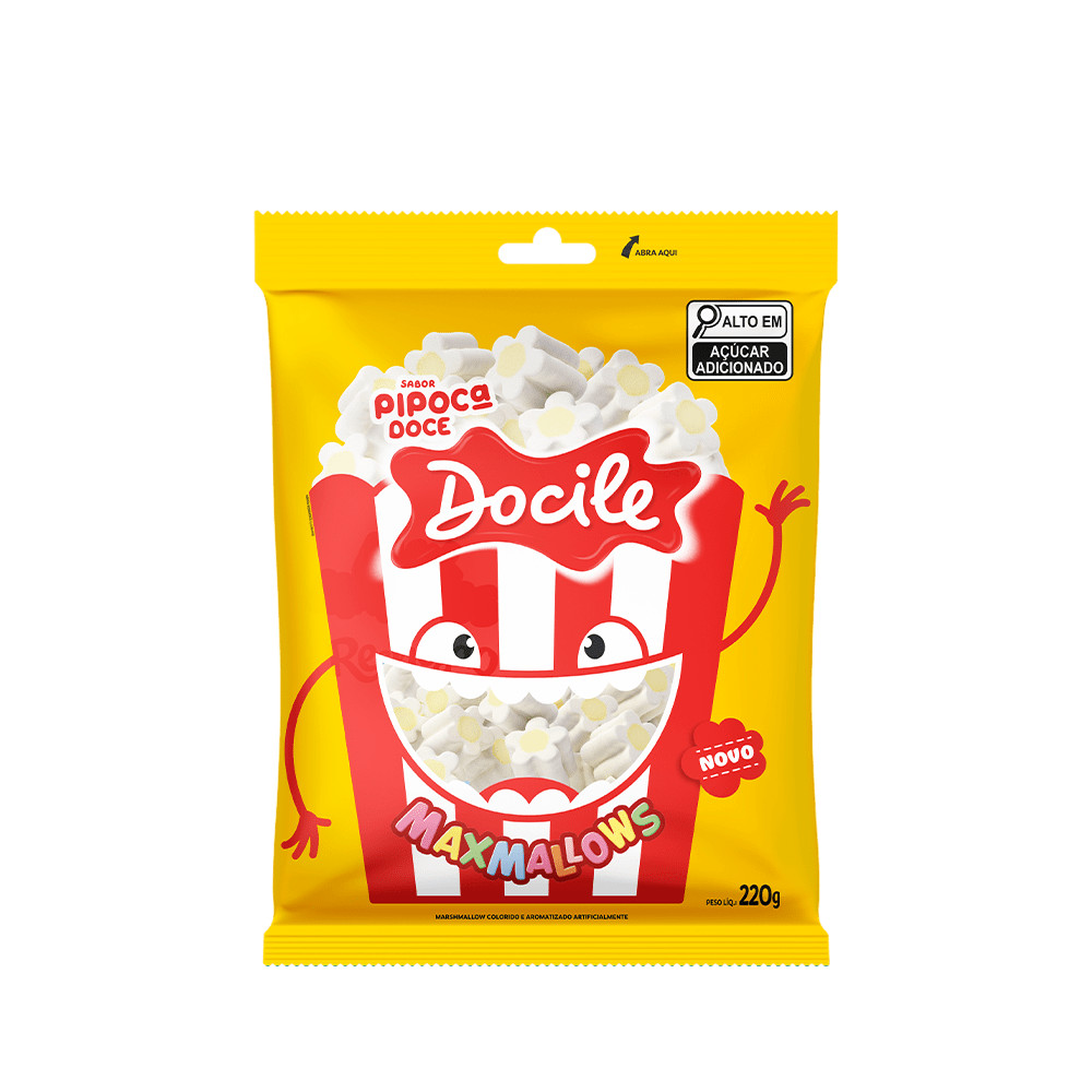 Marshmallow Pipoca 220g - Docile