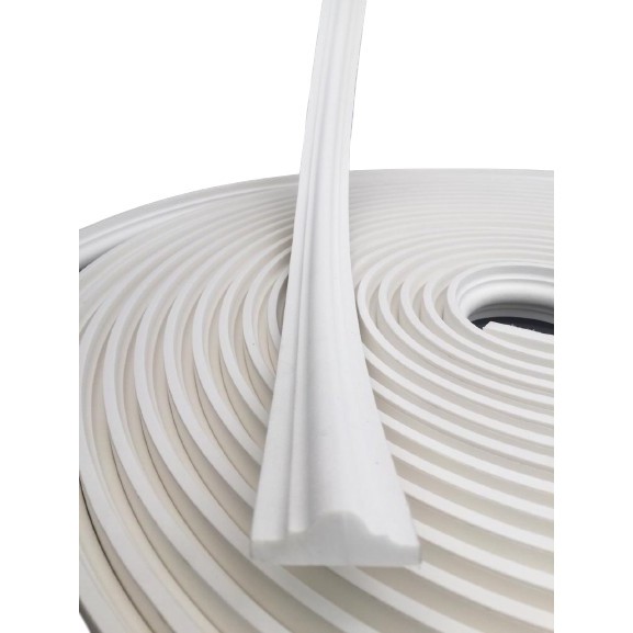 Boiserie Moldura Roda Meio Eva Autocolante Flexível 20 METROS Sirius 2,4cm x 1cm