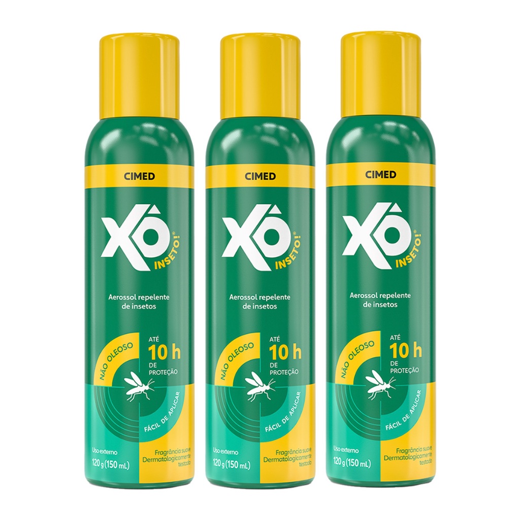Kit 3 Und Repelente Xô Inseto 150ml