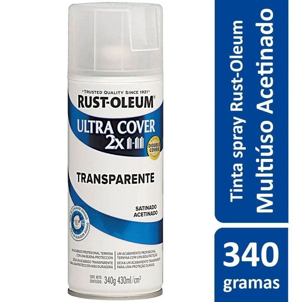 Proteção Para Pintura Multiuso Transparente Acetinado Ultra Cover 340g Rust Oleum
