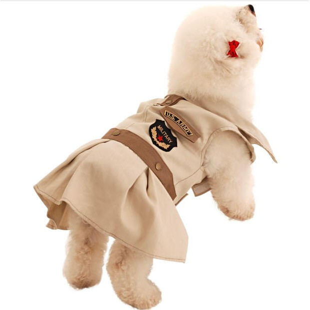 Fantasia Vestido Militar P/ Cachorro