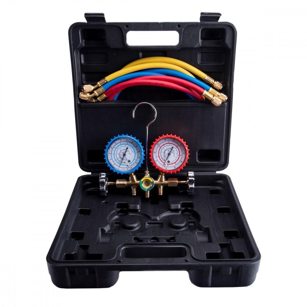 Kit Manifold com Visor Hulter Mangueira 1/4 90cm com Maleta HT5536GPF
