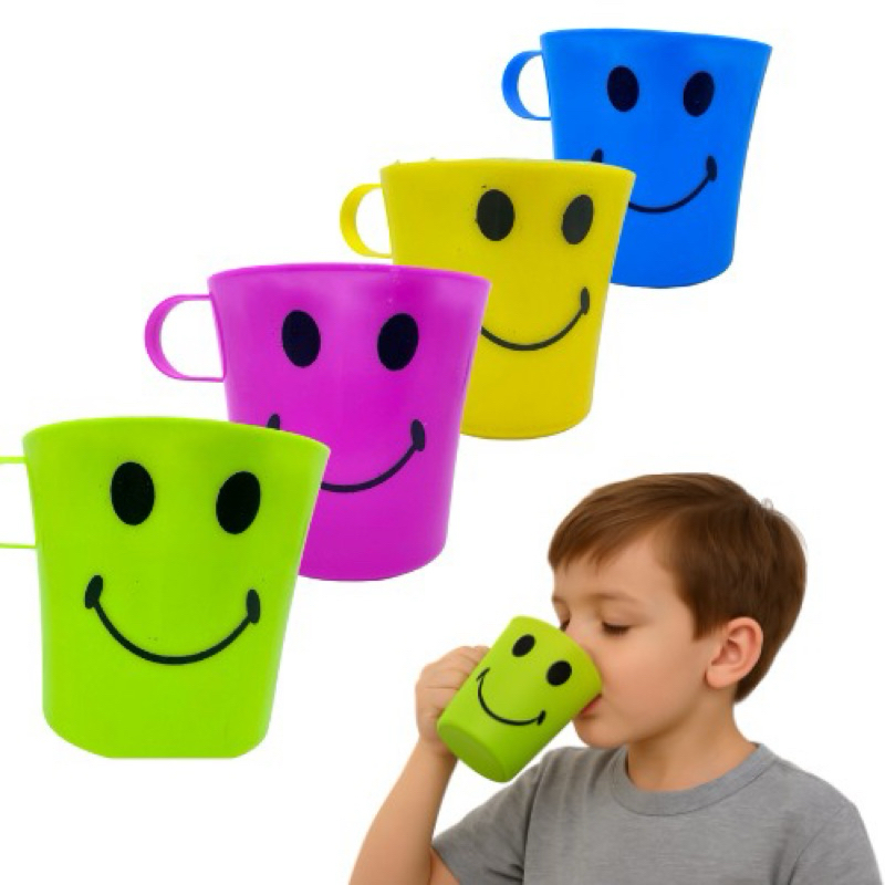 Kit 4 Caneca Infantil 250ML, Caneca de plástico Infantil