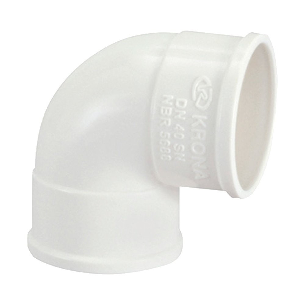 Joelho Esgosto Krona 90º 40mm - Embalagem com 50 Unidades