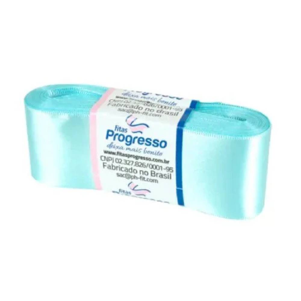 Fita de Cetim Progresso 38mm nº9 10m 247 Azul Tiffany - 1un