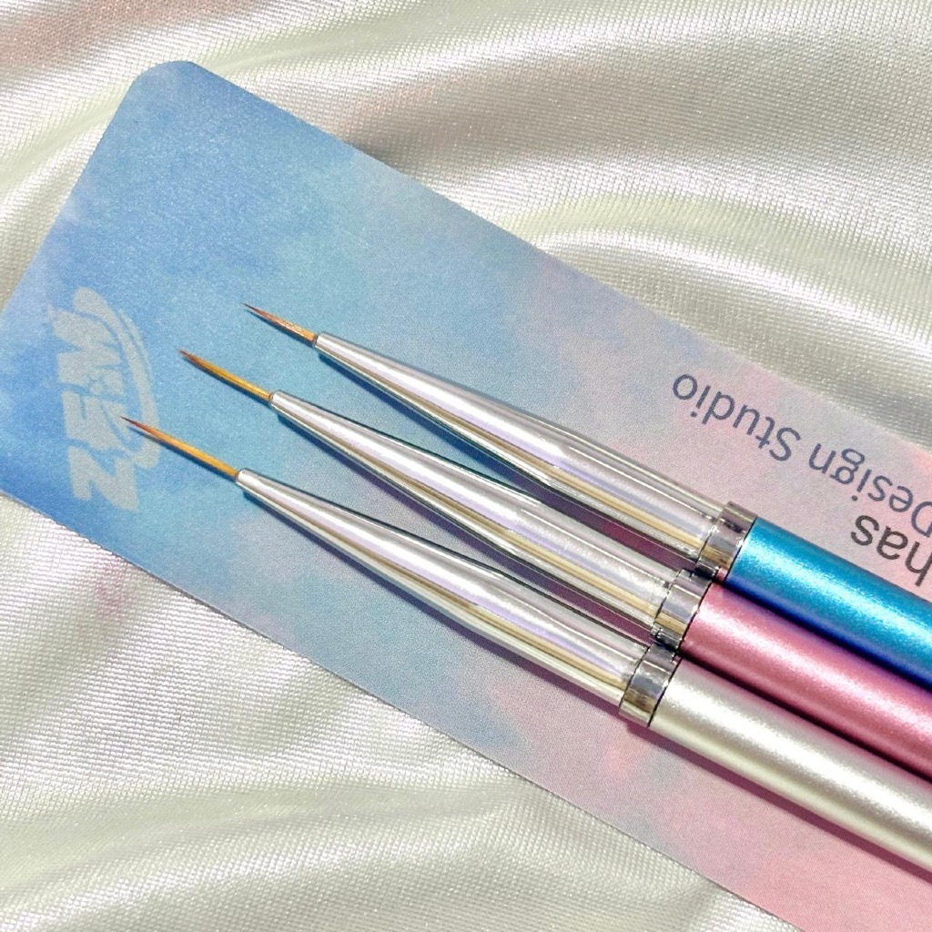 Kit c/3 Pincéis  Ultra Fino Francesinha Decoração Manicure HM-0789