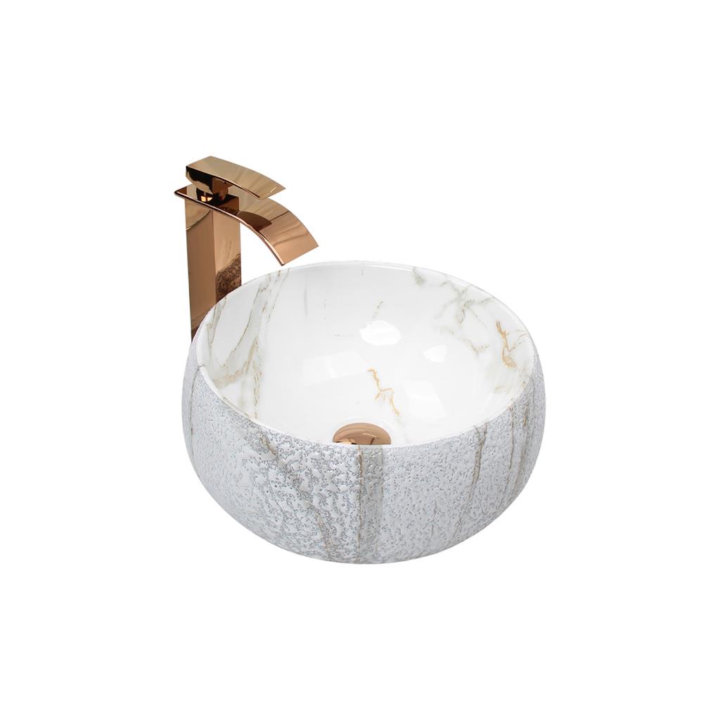 Cuba Pia Louca Ceramica Apoio Banheiro 39 x 39 cm Luxo White