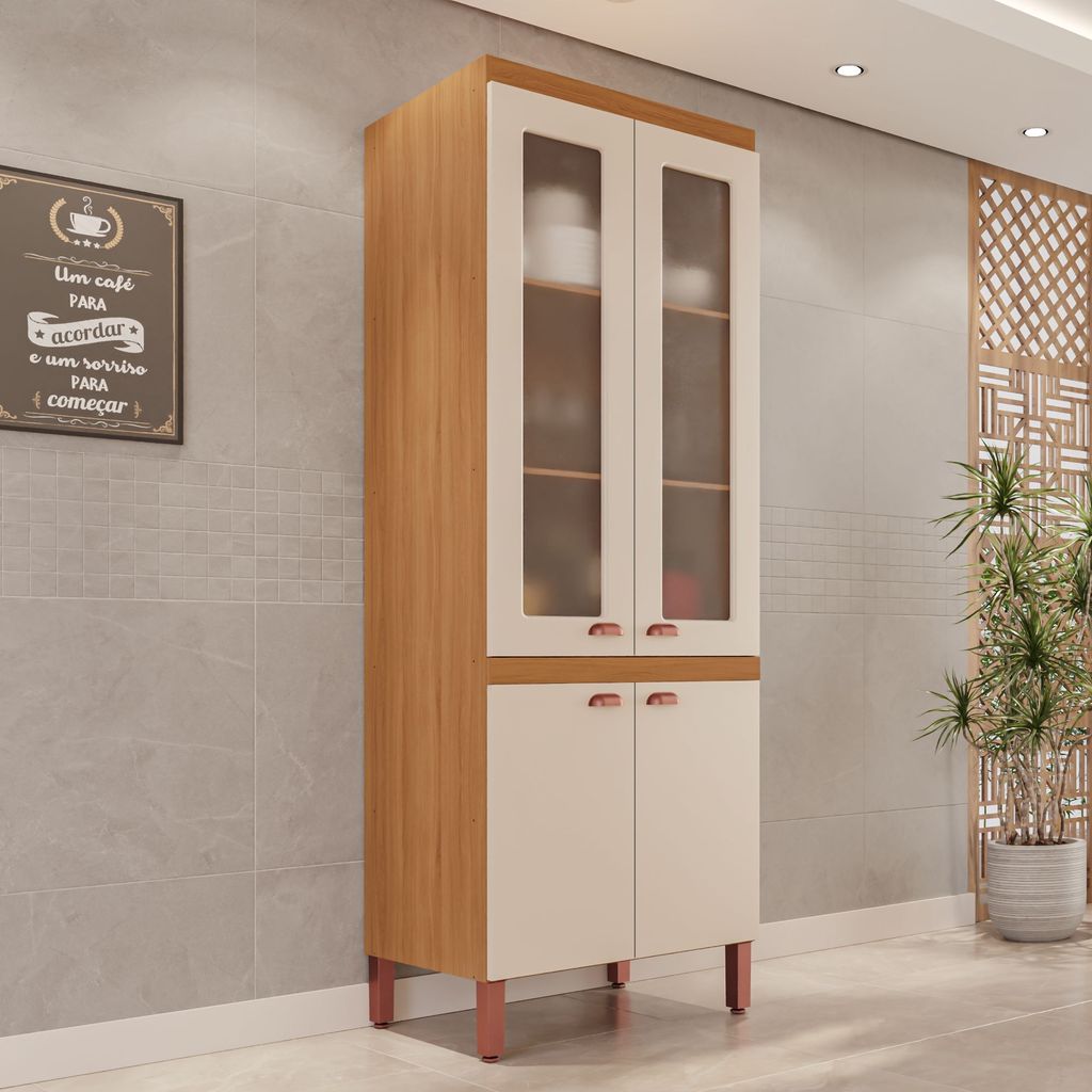 Paneleiro Cozinha Positano New 100% MDF 4 Portas