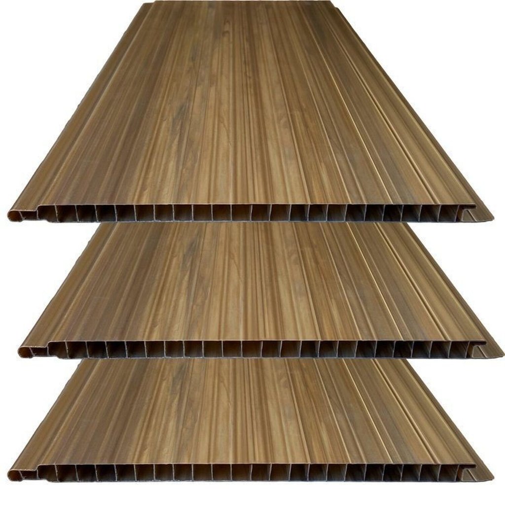 Kit 60M² Forro de PVC 10mmX20cmX3m   Imbuia