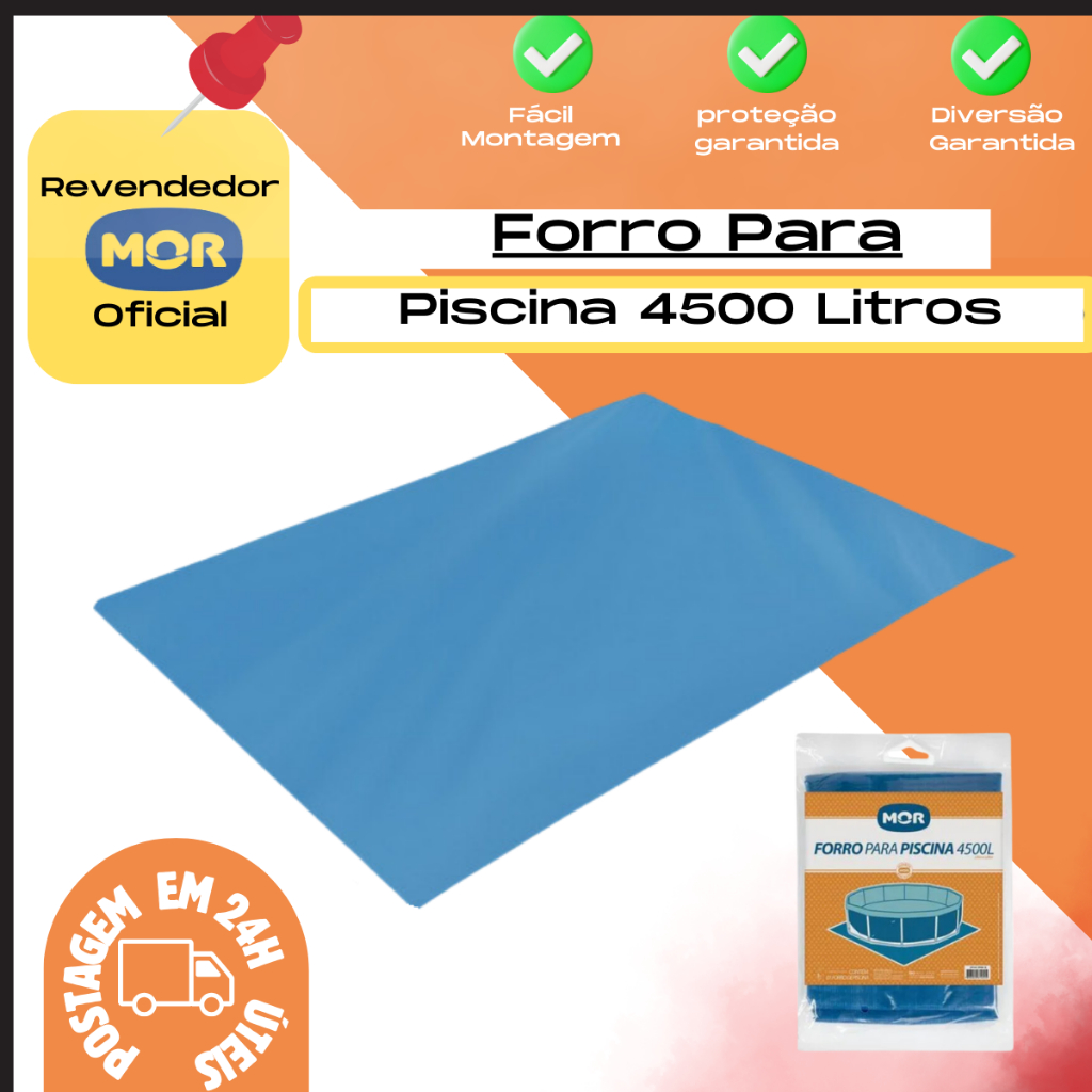 Forro Para Piscina Estrutural 4500L Mor Redonda Proteção