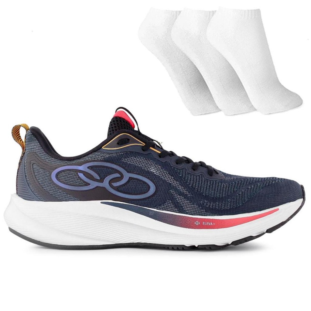 Tênis Olympikus Circuito Masculino + 3 Pares de Meias Original Com Nota Fiscal e Garantia