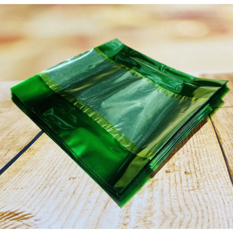 100 embalagem para trufa bombom 12x12,5 verde claro OFF