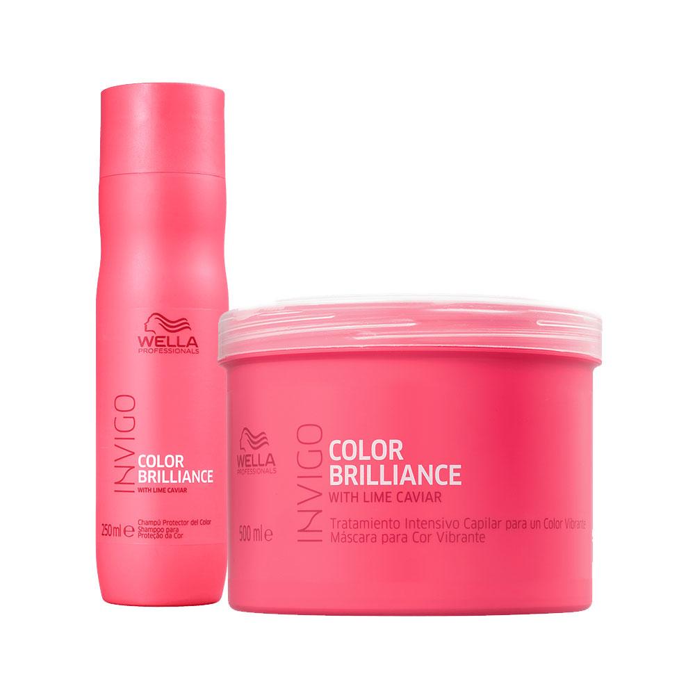 Kit Wella Pro Inv Brilliance Sh 250 + Masc 500