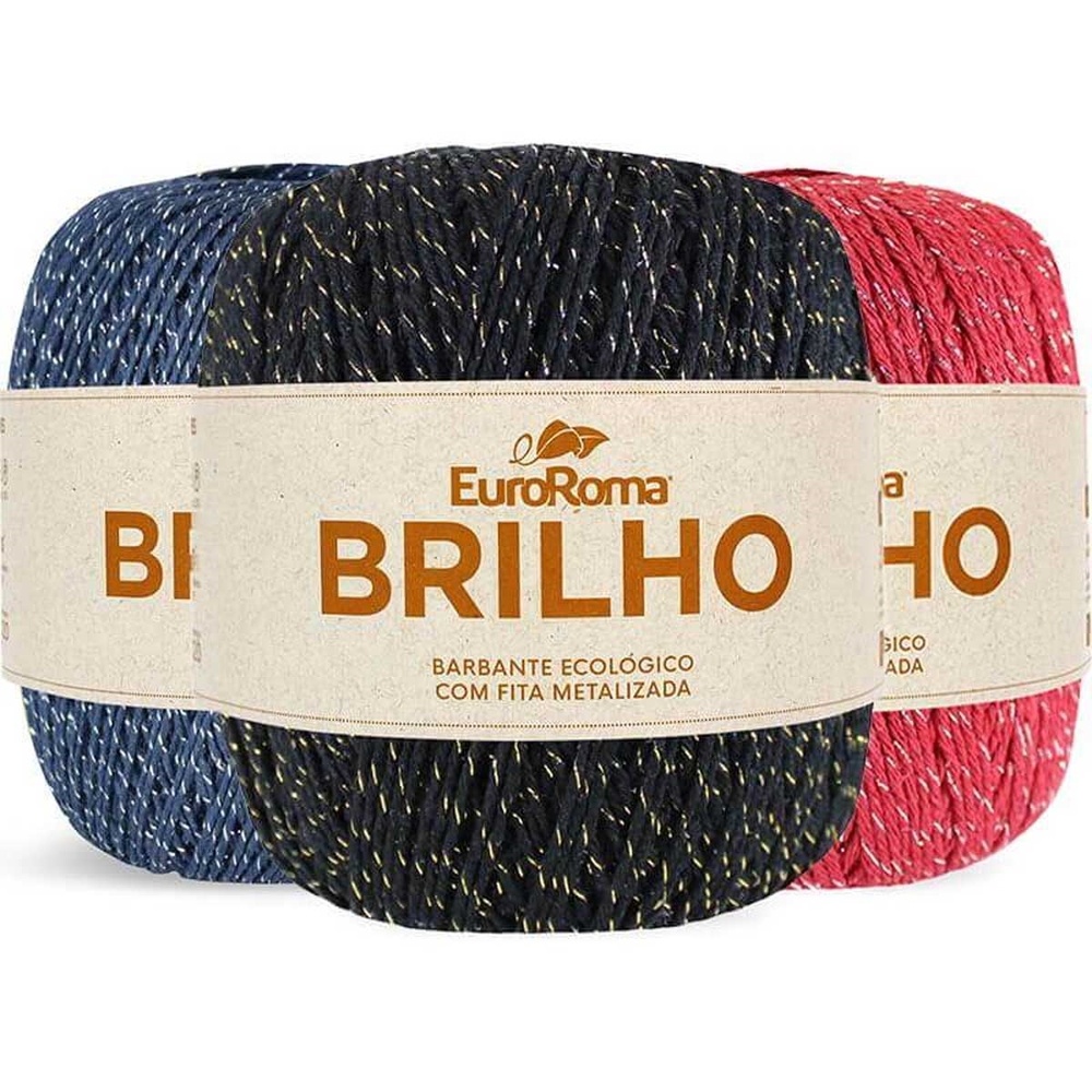 BARBANTE BRILHO 400G EUROROMA DIVERSAS CORES