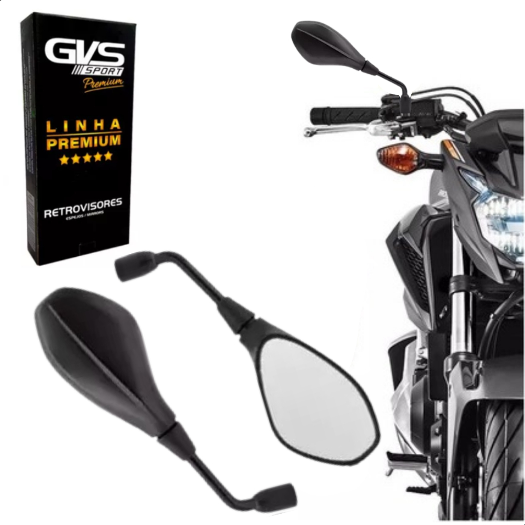 Retrovisor Moto Bmw F650 F800 Lente Rosca Convexa Para Yamaha Par
