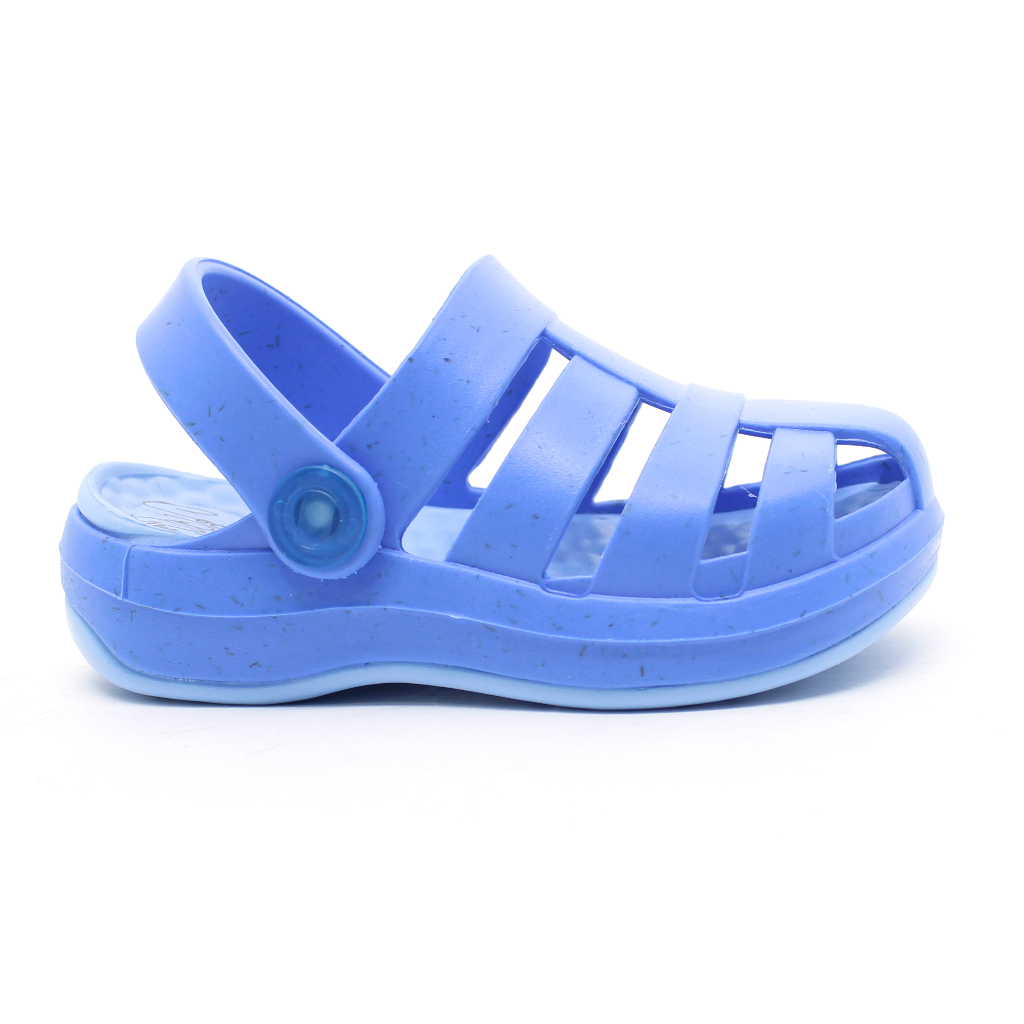 Sandália Babuche Papete Chinelo Infantil Plugt Menino EVA Confortável Básico Azul Promoção Escola