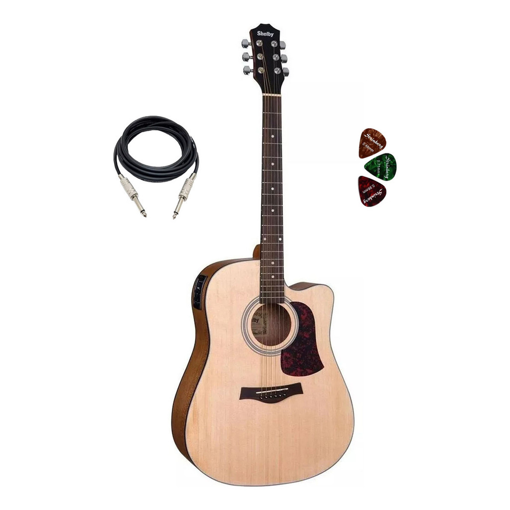 Violão Elétrico Shelby Classic Sgd 193c Natural