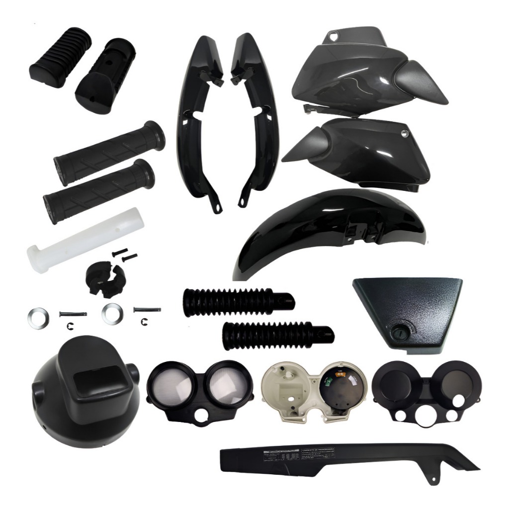 Kit Renovação CG 125 Titan Fan 2000 2001 2002 2003 2004 2005 2006 2007 2008 Plásticos Carenagem