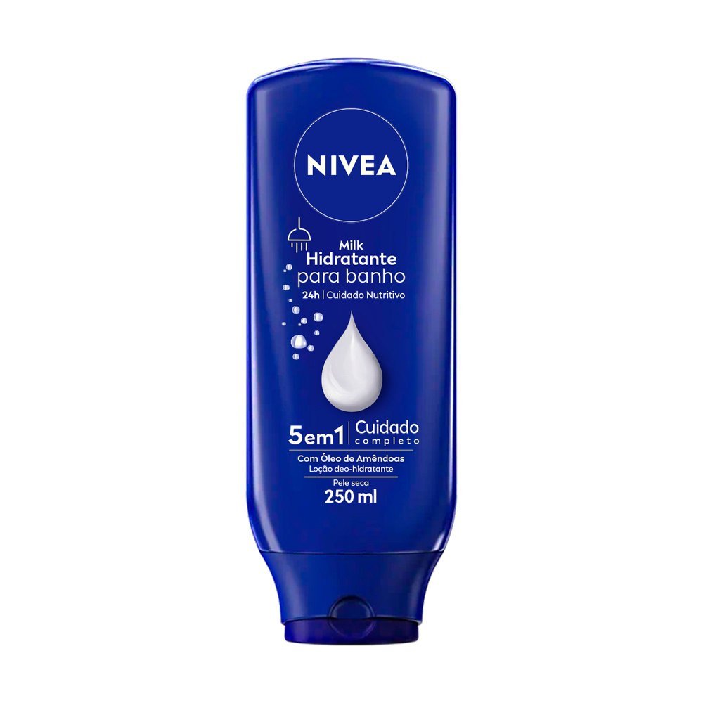 Creme Hidratante Corporal Nivea Milk Para Banho Creme Desodorante 250ml