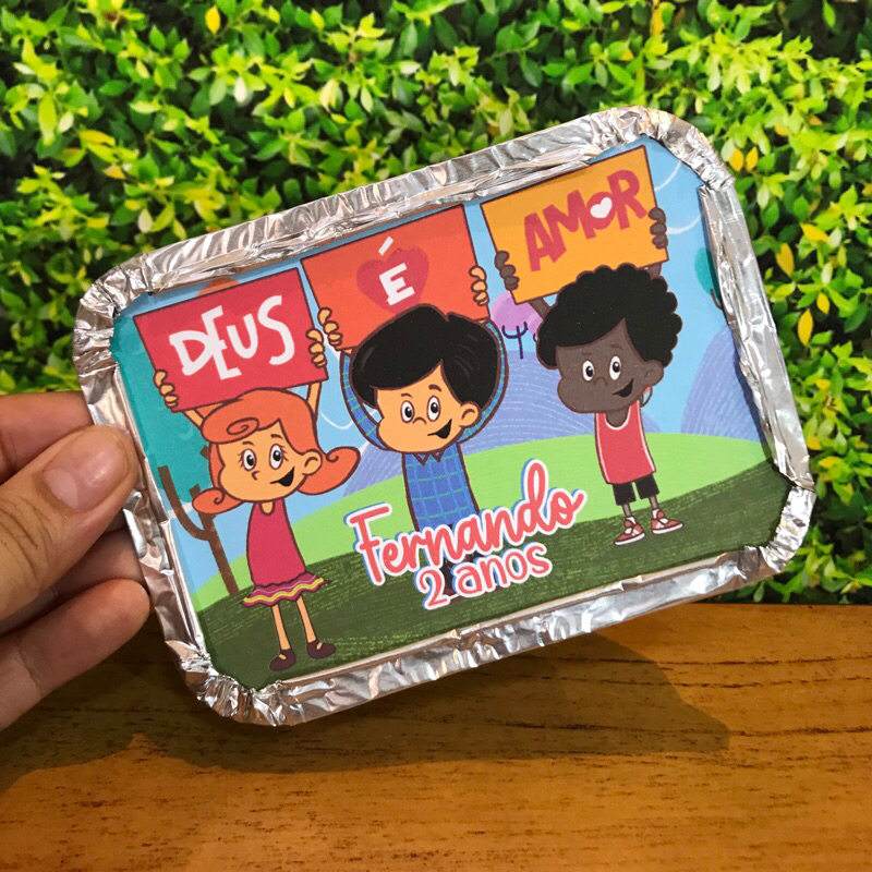 Marmita personalizada 3 palavrinhas /  personalizados / kit marmita / lembrancinhas de aniversário / festa infantil