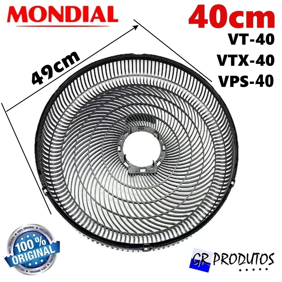 Grade Mondial Traseira Ventilador NVT-40 / Vt-40 | Vtx-40 | Vps-40 Original