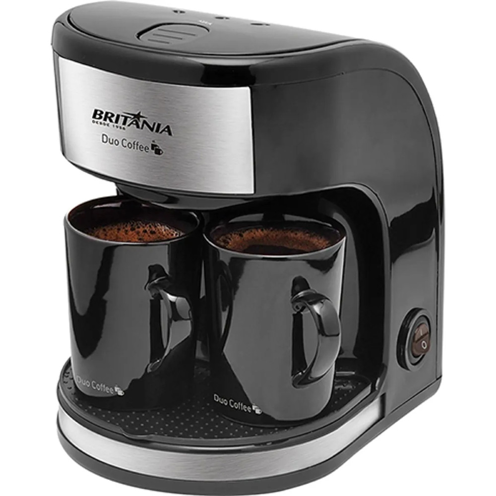 Cafeteira Duo Coffee Britânia Com 2 Xícaras 220V