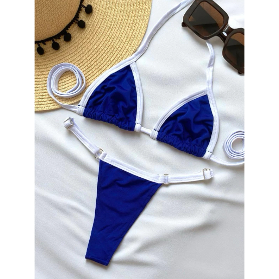 Biquíni Cortininha Duas Cores Fio Dental Moda Praia Verão – Marquinha Top Tamanho Único