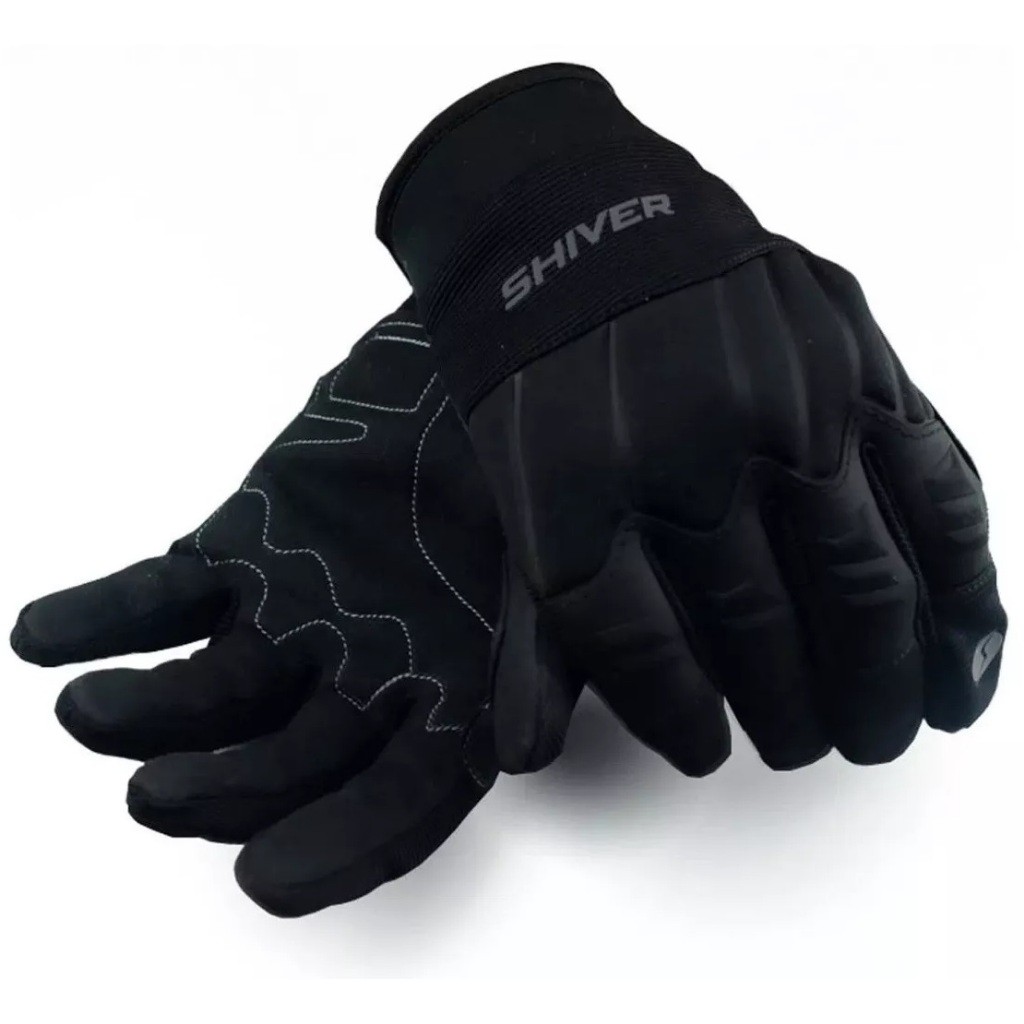 LUVAS PROTEÇÃO MOTOBOY MOTOQUEIRO ciclista bike dedo fechado ROCKET SHIVER PRETO PAR
