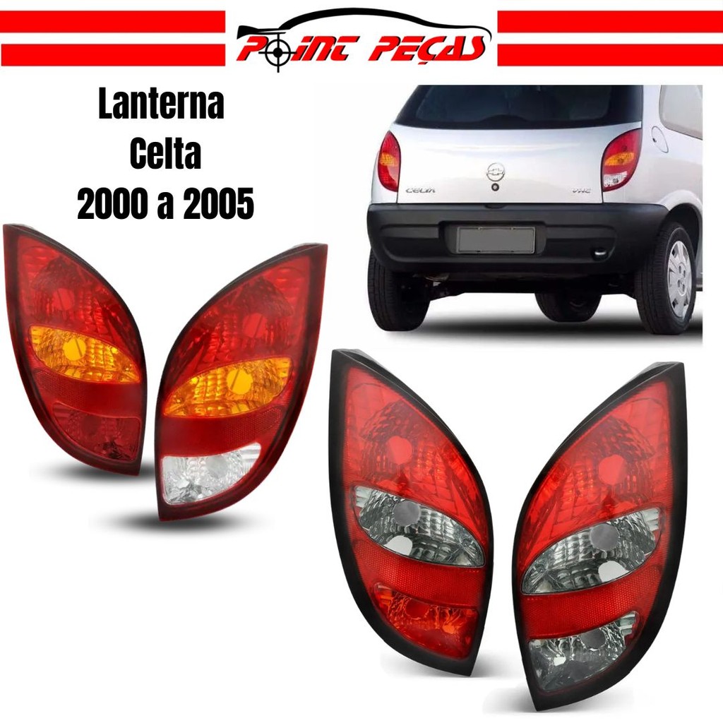 Lanterna Traseira Celta 2001 2002 2003 2004 2005 2006 - 100% Acrílico