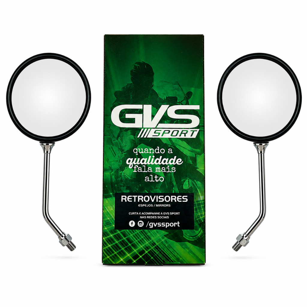 Retrovisor Moto Custom Luiz Xv Redondo Gvs