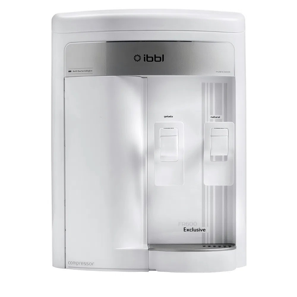 Purificador de água natural e gelada com compressor Branco - FR600 Exclusive - IBBL