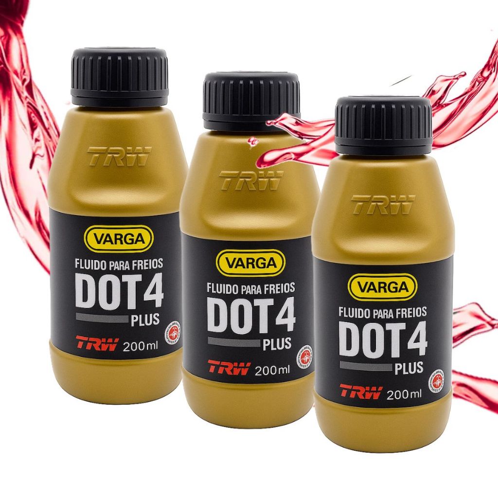 Kit Fluídos de Freio Varga Dot4 Trw 200ml Rclf00054 (3 Unidades)