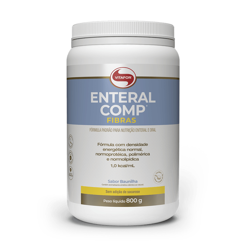 Enteral Comp Fibras Vitafor 800g – Suplemento Nutricional com Fibras, 1kcal/ml, Uso Oral e Enteral.