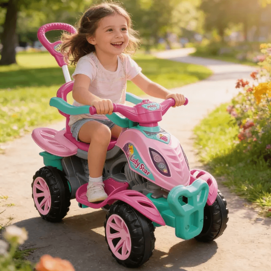 Carrinho de Passeio e Pedal Maral Quadriciclo Lady Star 30kg