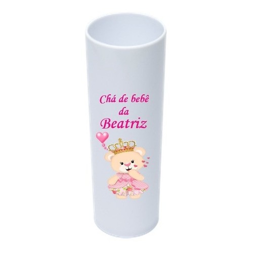 30 unid Copo Long Drink Lembrancinha Personalizada Chá De Bebê Ursinha