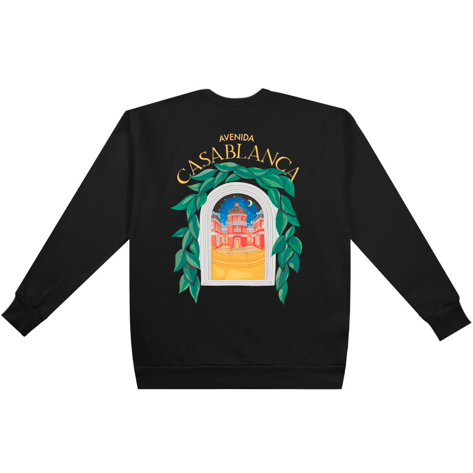 Moletom Careca Streetwear Casablanca Unissex Blusa de Frio Algodão Pronta Entrega