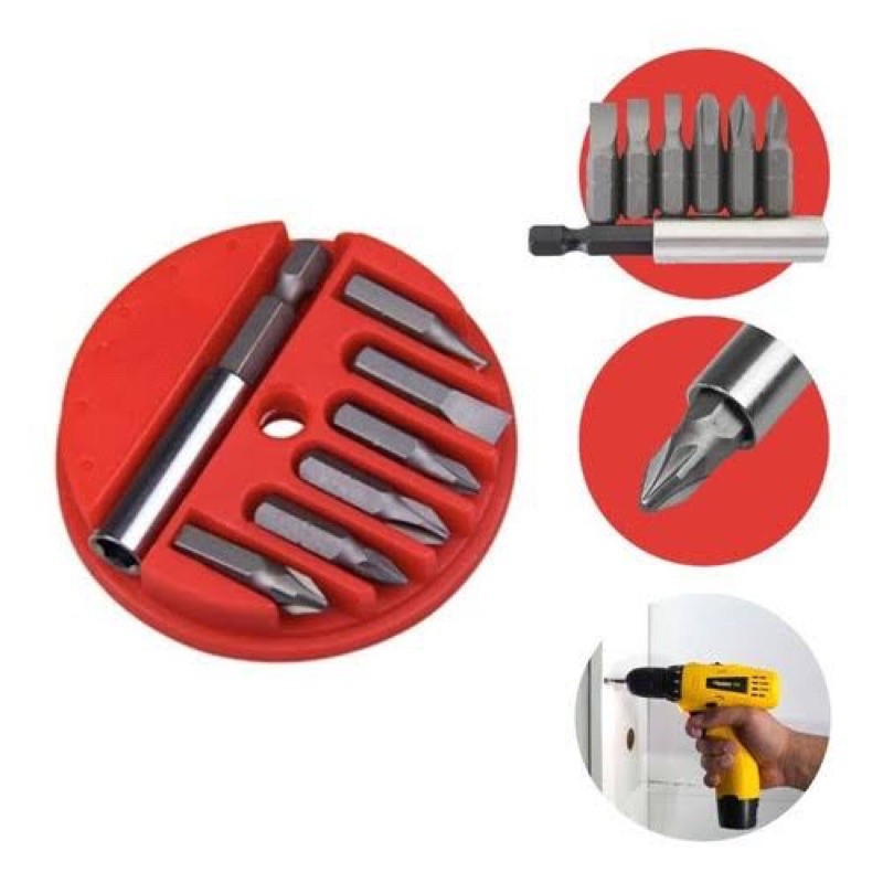 Kit Ponteira Parafusadeira Bits P/ Furadeira 7 Peças - Eda