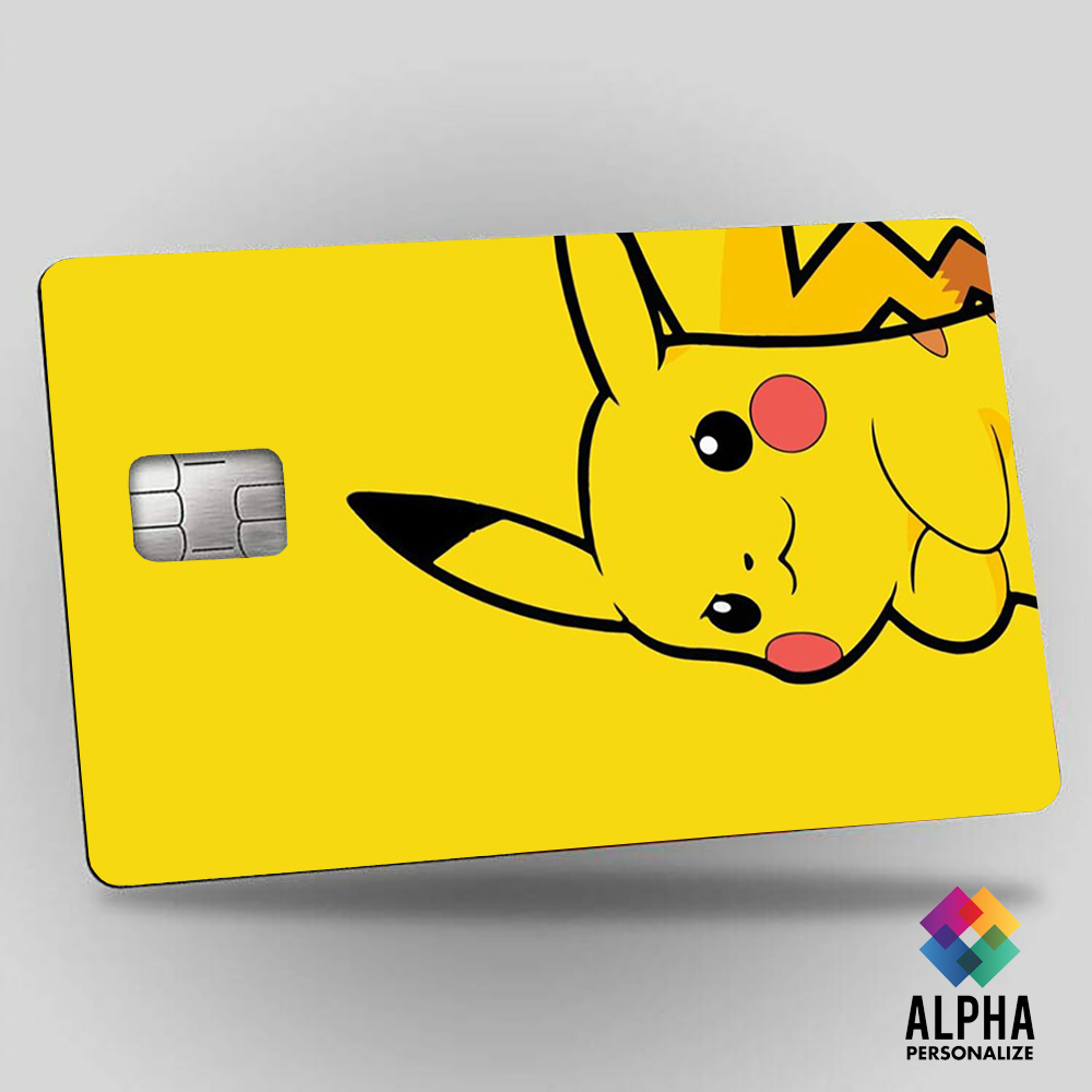 Adesivo Para Cartão de Credito Pikachu Personalizado Skin Adesiva Cartão