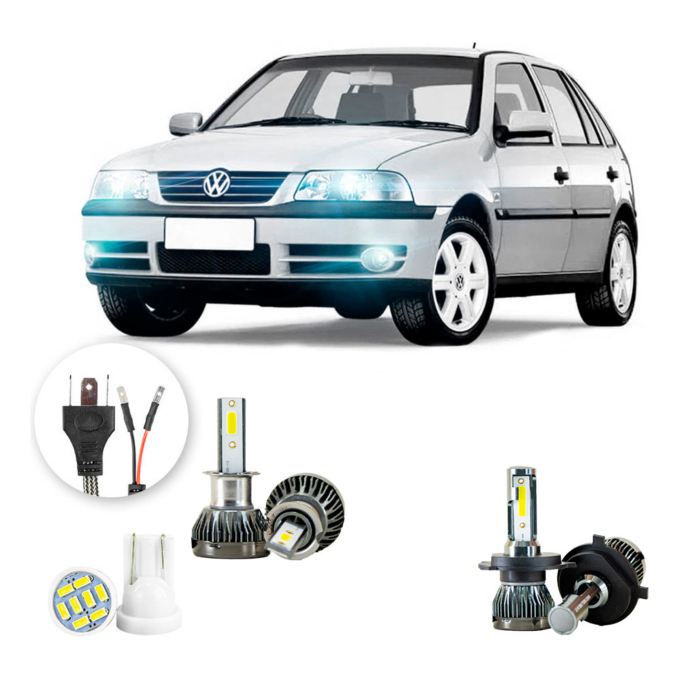 Ultra Led Nano 22000lm Volkswagen Gol 2000-2005 H4 H3