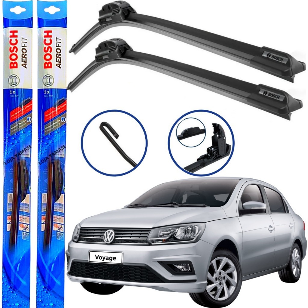 Par Palheta Aerofit Vw Gol Saveiro Voyage G5 Original Bosch