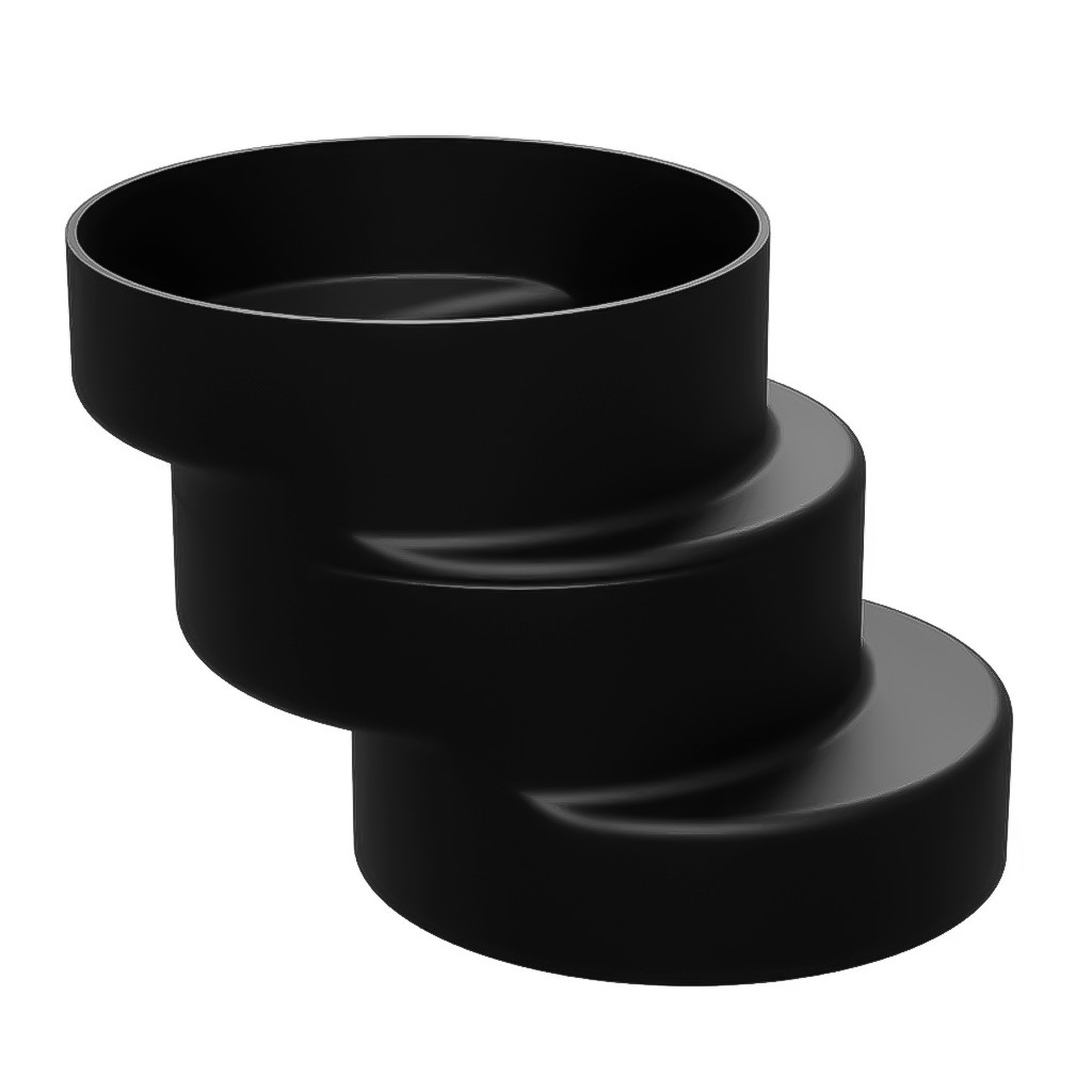 Adapta Bacio Bolsa De Ligação Excêntrica Para Vaso Sanitário Saída Esgoto De 4Pol. OU 10X13X9cm