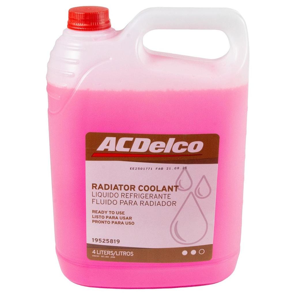 Fluido radiador pronto uso rosa 4L ACDelco 19525819